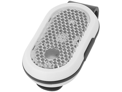 Фонарик - отражатель с клипом (Белый/черный)