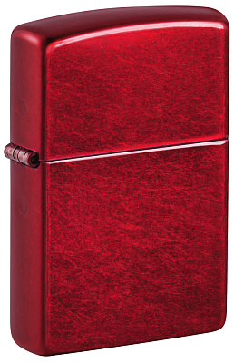 Зажигалка ZIPPO Classic с покрытием Candy Apple Red™, латунь/сталь, красная, глянцевая, 38x13x57 мм (Красный)