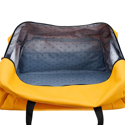 Сумка дорожная TORBER Mobi, желтая, полиэстер 900D с PU покрытием, 65 х 37 х 34 см