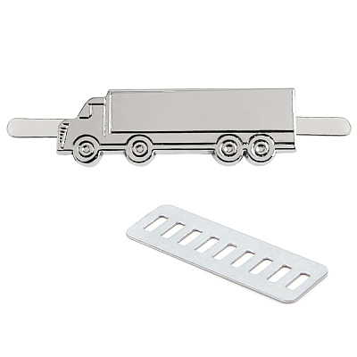 Шильд металлический - фура (Серебристый)