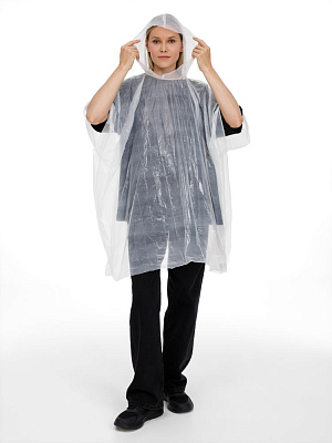 Дождевик в круглом футляре Nimbus, белый