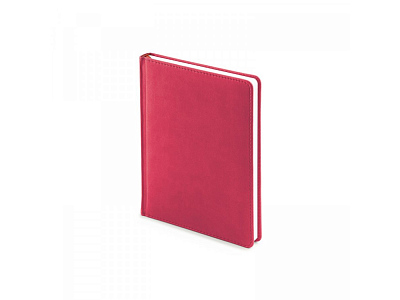 Ежедневник недатированный А6+ Velvet (Бордовый яркий)