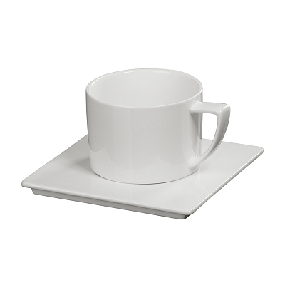 Чайная пара "Этюд"  (Белый)