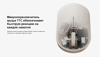 Мышь беспроводная Xiaomi Wireless Mouse Lite 2, белый