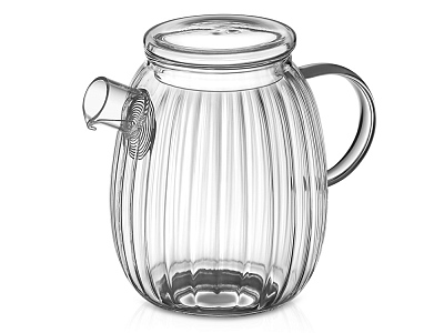 Стеклянный заварочный чайник с гранями Prism (Прозрачный)