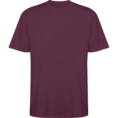 Футболка оверсайз BULL, СЛИВОВО-КРАСНЫЙ S (СЛИВОВО-КРАСНЫЙ)