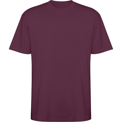 Футболка оверсайз BULL, СЛИВОВО-КРАСНЫЙ S (СЛИВОВО-КРАСНЫЙ)