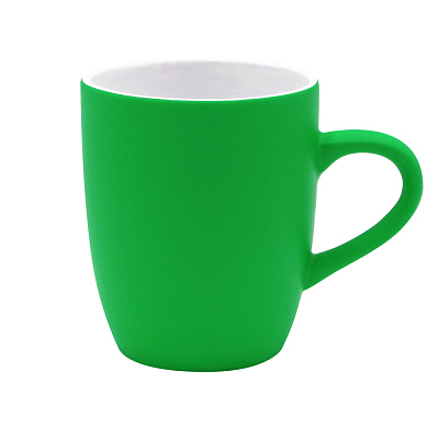 Кружка New Aurora Soft, софт тач, зеленая (Зеленый)