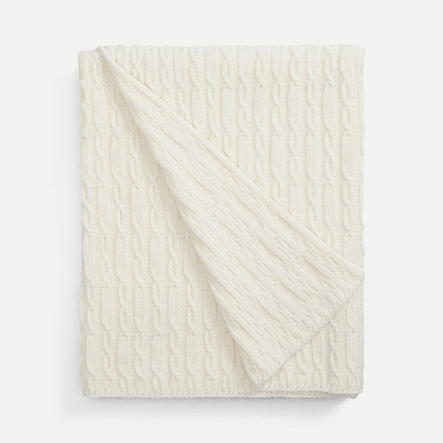 Плед Knitline, белый (молочный)