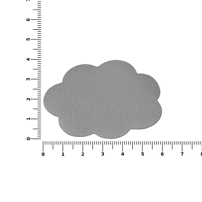 Наклейка тканевая Lunga Calum, L, серая