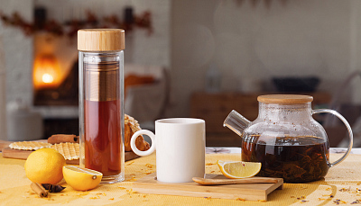 Заварочный термос "Hot point" 410 мл, натуральный