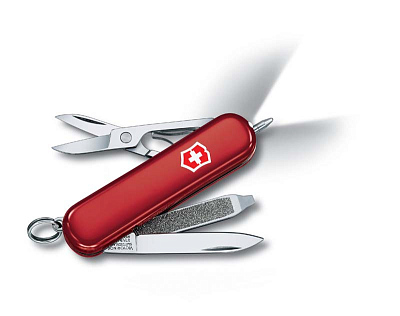 Нож-брелок VICTORINOX Signature Lite 58 мм 7 функций красный