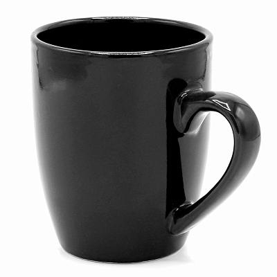 Кружка Darvin 330мл, черная-S  (Чёрный)