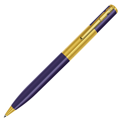 CONSUL, ручка шариковая (Синий, золотистый)