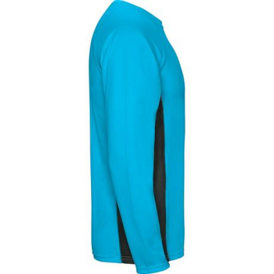 Спортивная футболка SHANGHAI L/S мужская, БИРЮЗОВЫЙ/ТЕМНЫЙ ГРАФИТ 2XL