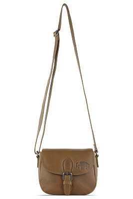 Сумка женская KLONDIKE GOLD «Kate», натуральная кожа в коньячном цвете, 21 х 16,5 х 6,5 см