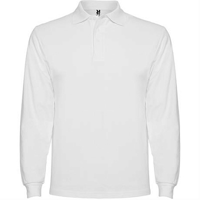 Футболка поло ESTRELLA L/S мужская, БЕЛЫЙ 2XL (Белый)
