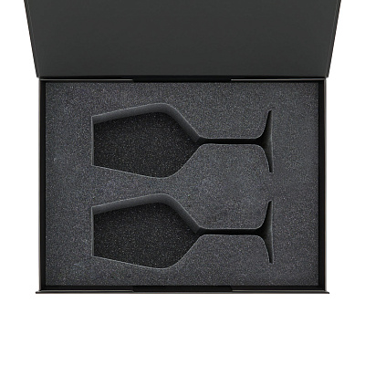 Ложемент под 2 бокала для вина в среднюю коробку-трансформер (арт. 695721) (Серый) Ложемент под 2 бокала для вина в среднюю коробку-трансформер (арт. 695721) (Серый)