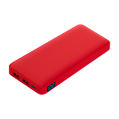 Внешний аккумулятор с подсветкой Ancor Plus 10000 mAh  (Красный)