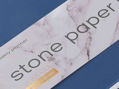 Еженедельник с каменной бумагой А5+ Carrara