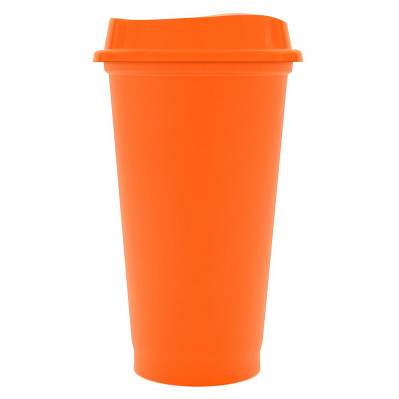 Стакан с крышкой Color Cap  (Оранжевый)