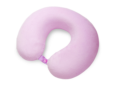 Подушка для путешествий с эффектом памяти Basic (Розовый)