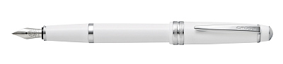 Перьевая ручка Cross Bailey Light White, перо ультратонкое XF (Белый)