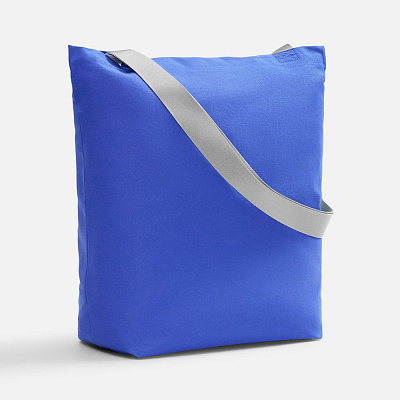 Шопер B5, синий с широкими желтыми ручками (Серый)