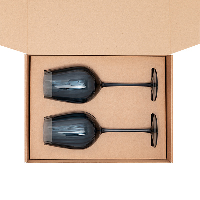 Подарочный набор 2 бокала для вина Toscana (Синий)