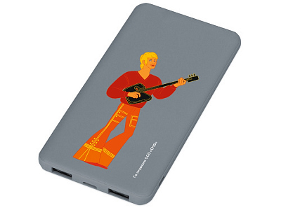 Внешний аккумулятор Бременские музыканты, 5000 mAh (Серый)