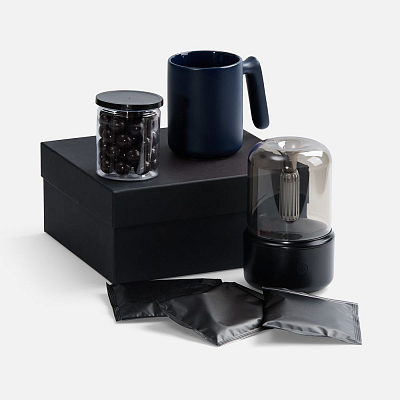 Набор «Микроклимат», черный с синим (Синий)