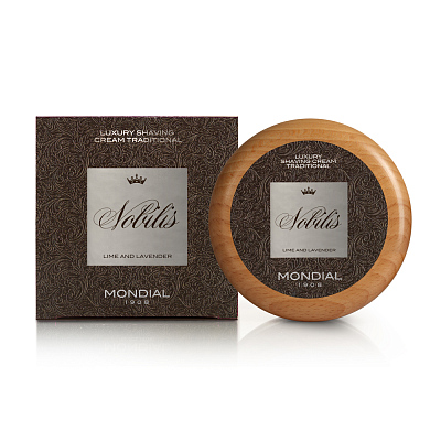 Крем для бритья в деревянной чаше MONDIAL NOBILIS LUXURY SHAVING CREAM TRADITIONAL 140 мл