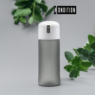 Бутылка для воды AqualityMate (серый) (Серый)