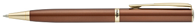 Ручка шариковая Pierre Cardin ECON, цвет - коричневый металлик. Упаковка Е или Е-1