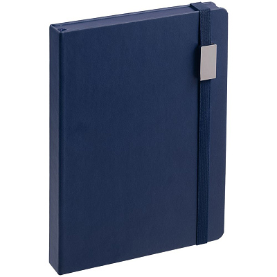 Ежедневник New Factor Metal, темно-синий (Тёмно-синий)