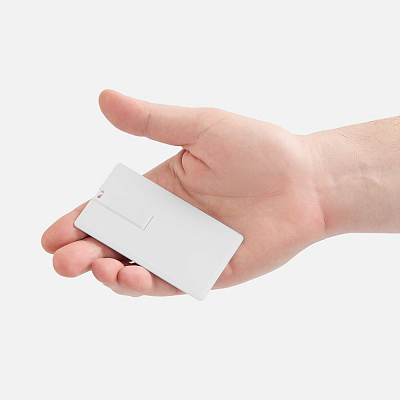 Флешка Card, 8 Гб, белая