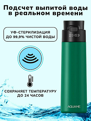 Умная бутылка-термос Aquame 2.0, розовый