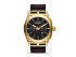 Корпус- желтое золото, циферблат- черный, крепление- черный