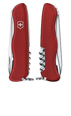 Нож перочинный VICTORINOX Cheese Master, 111 мм, 8 функций, с фиксатором лезвия, красный