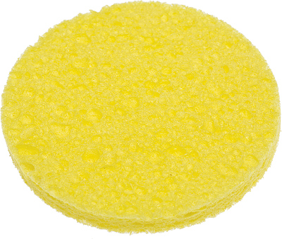 Спонж Dewal Beauty для снятия макияжа , 85 x 85 x 10 мм, 2 шт (Желтый)