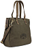 Сумка KLONDIKE DAWSON «Payton», хлопок/натуральная кожа в оливковом цвете, 35,5 x 31 x 11 см - Фото 2