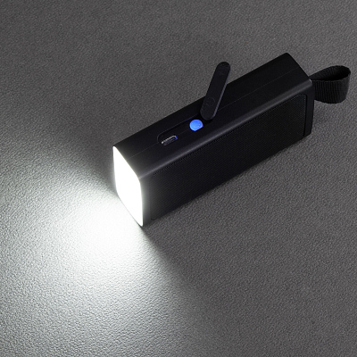 Bluetooth колонка "Vibe" 5Вт с фонариком и магнитным креплением, черный