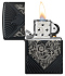 Зажигалка ZIPPO Armor® с покрытием Black Matte, латунь/сталь, чёрная, матовая, 38x13x57 мм - Фото 3