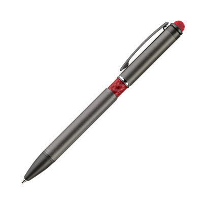 Шариковая ручка АйПи Хамелеон (IP Chameleon), красная (Серый, красный)