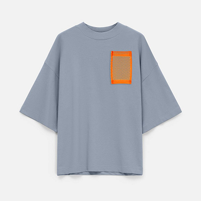 Футболка оверсайз унисекс T9, серая