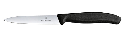 Набор из 11 кухонных ножей VICTORINOX, чёрная рукоять, в подставке из бука высотой 35,5 см