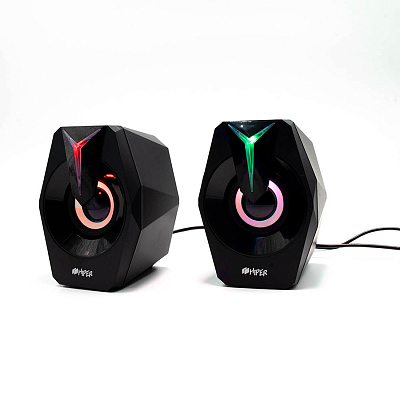 Колонки игровые HIPER FENIX, черный (Чёрный)