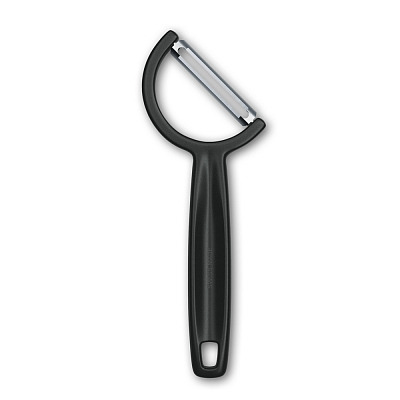 Овощечистка VICTORINOX RHO, прямое лезвие из нержавеющей стали, черная