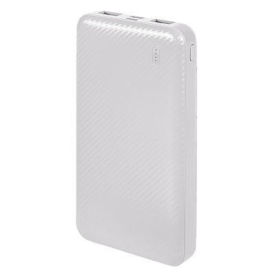 Универсальный аккумулятор Rib 10 (10000 мАч) , 13,5х6.8х1,5 см (Белый)