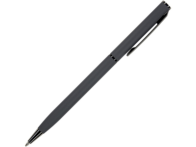 Ручка металлическая шариковая Palermo, софт-тач (Графит)